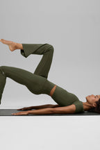 ALO Softsculpt High-Waist Bootcut Legging - Green Olive