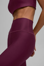 7/8 High-Waist Airlift Legging - Burgundy