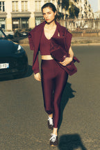 7/8 High-Waist Airlift Legging - Burgundy