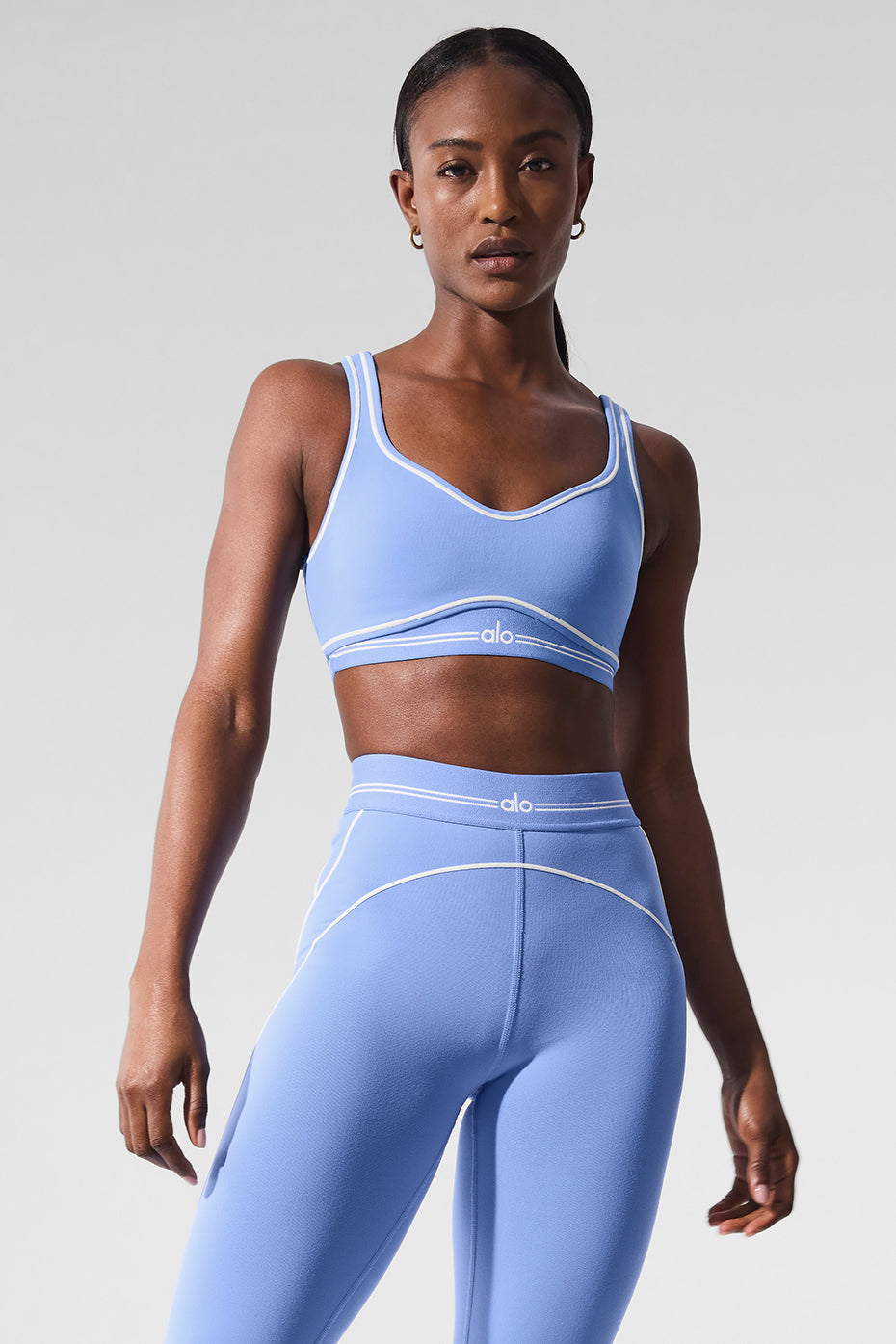 Airbrush Heart Throb Bra - Crystal Clear Blue/White